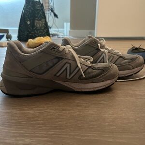 New Balance Gray and White Athletic Shoes